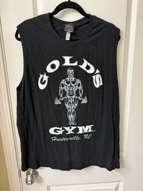 Gold's Gym Men's Black Sleeveless Tank Top